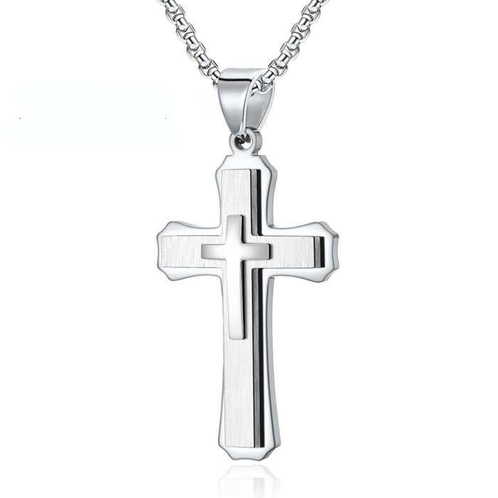 1 Piece Black Jesus Theme Pendant