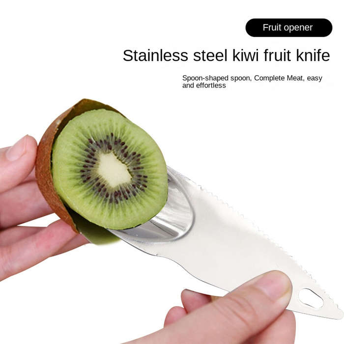 1 fruit tool stainless steel kiwi knife pulp digging and peeling spoon tool kiwi digging spo