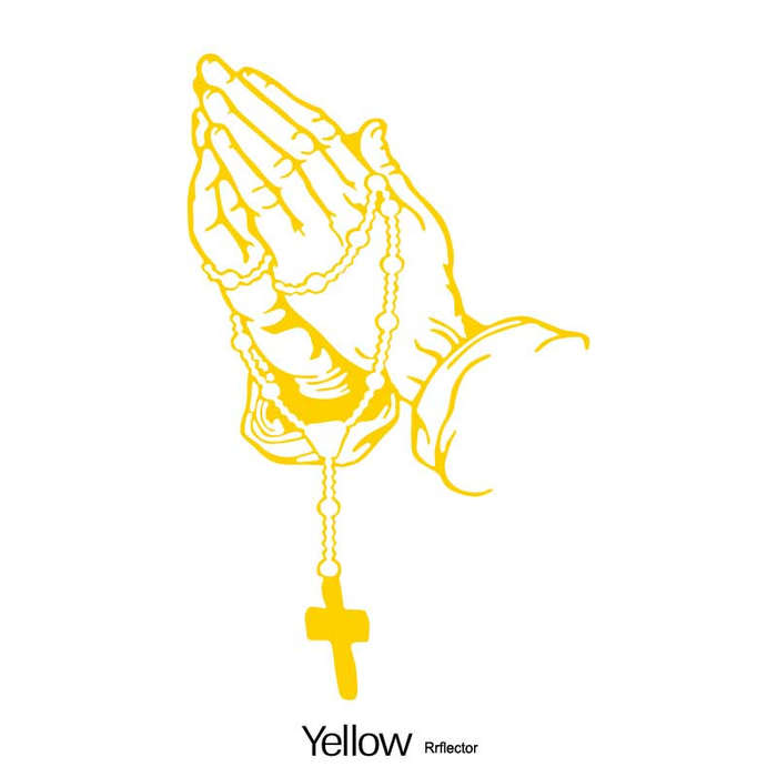 1pc Yellow Jesus Christian Themed Stickers