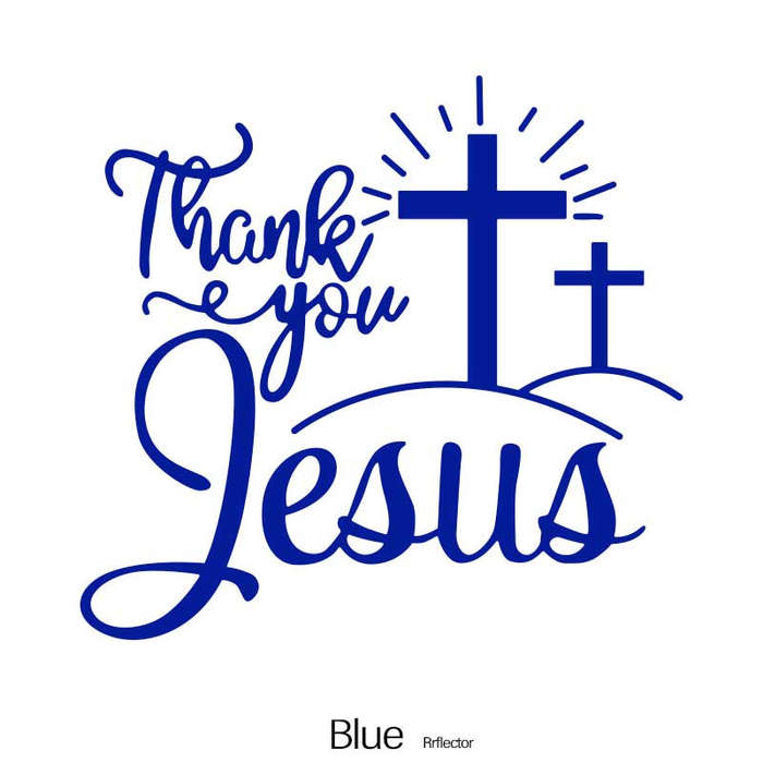 1pc Blue Jesus Christian Themed Stickers