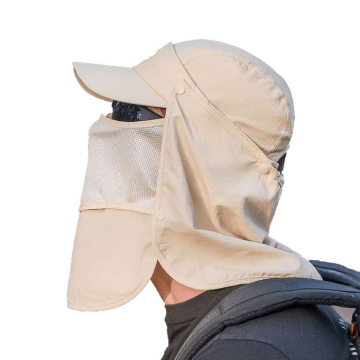 1pc Gentle Care Men's Quick-Dry Sun Protection Hat for Outdoor Fishing Breathable Mesh Baseball