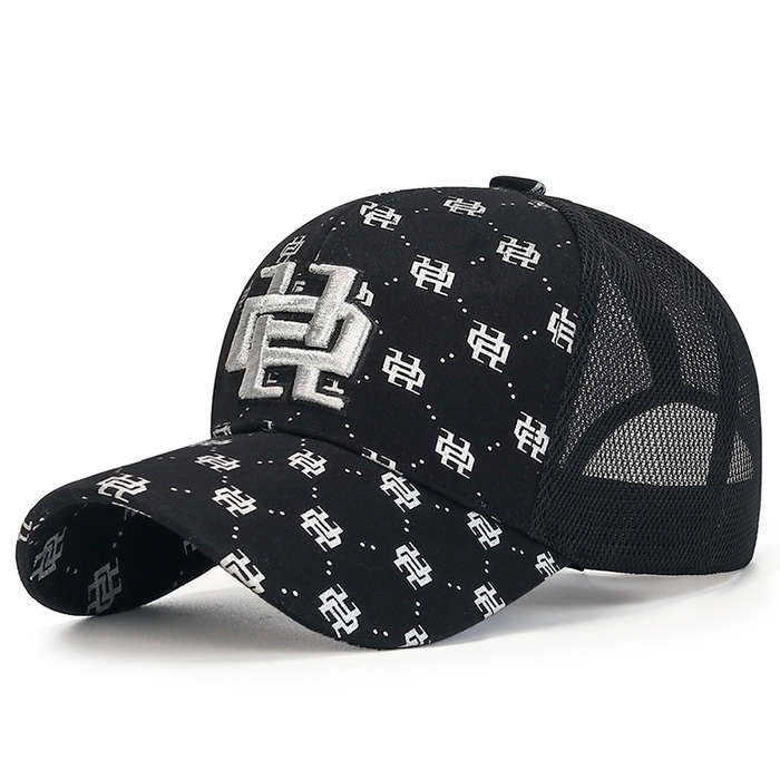 1pc The Stylish Baseball Cap For Women With A Full Golden Print And Three-dimensional Embroidery On