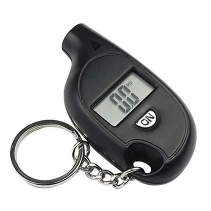 Digital Tire Pressure Gauge With Lcd Display Keychain