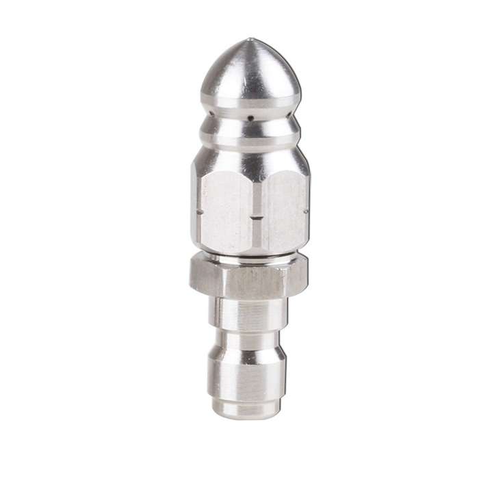 1Pc Sewer Pipe Dredging Stainless Steel High Pressure Nozzle2.9
