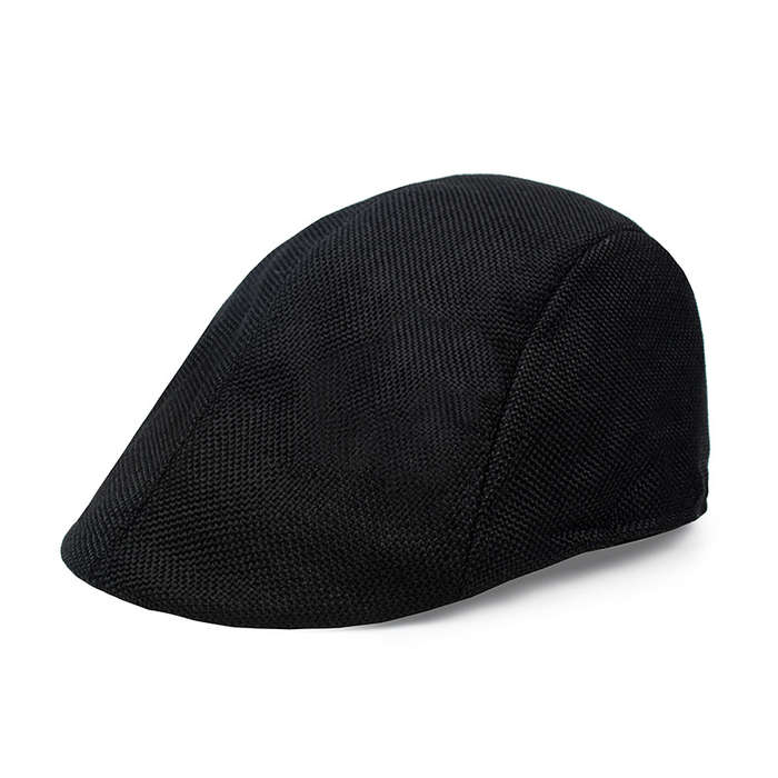 1pc Men's StylishLinen Beret Hat Retro Lightweight Duckbill Cap for Middle-Aged Elderly Brea