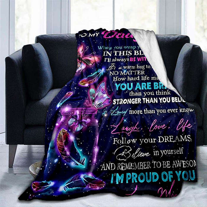 1ps Blanket Size 129.54X149.86Cm Composition Flannel