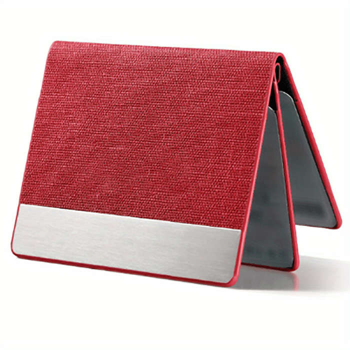 1pc Stylish Ultra-thin Men's And Women's Anti-theft Anti-Blocking Fine Faux Leather Stainless Steel
