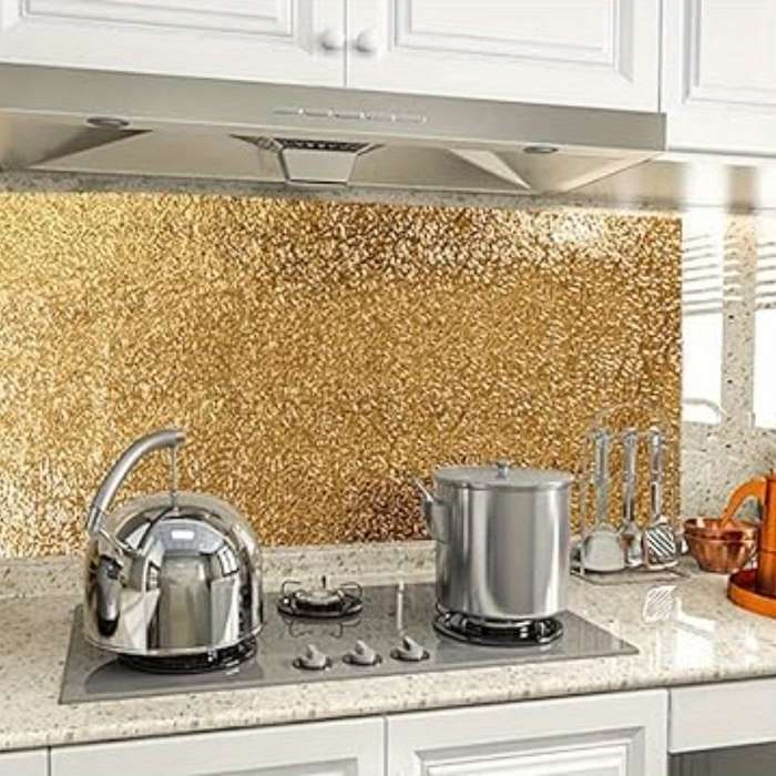 1PC Wall StickersGolden Yellow15.74"x39.37" 40cmx1m