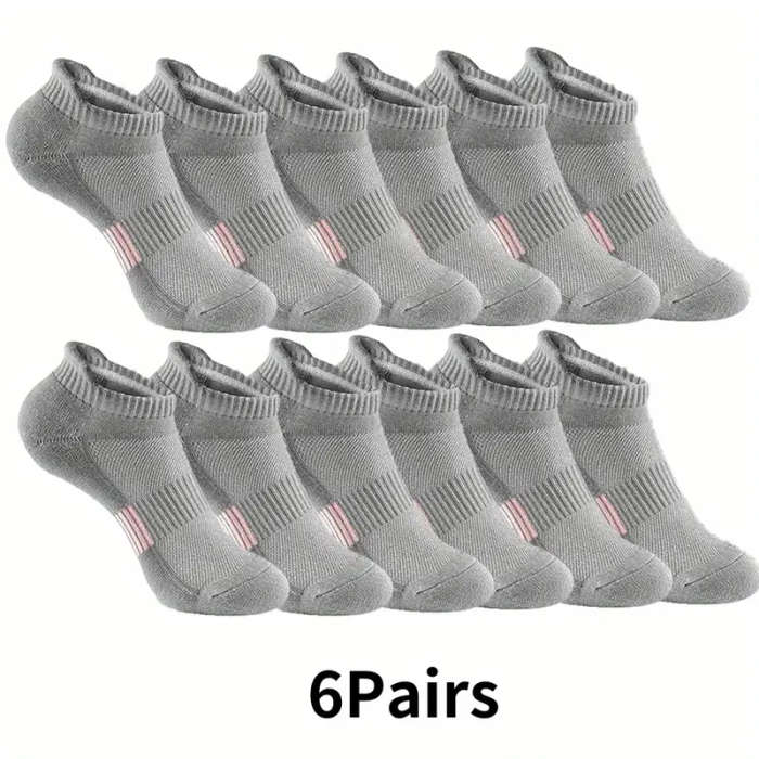 6 Pairs Of Women's Sports Socks