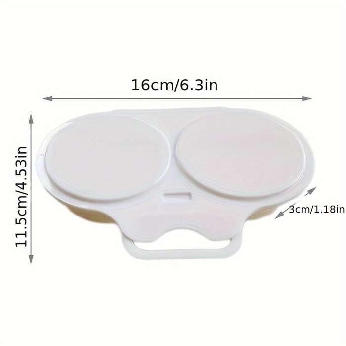 1pc Easy-Clean Microwave Egg Poacher Durable Plastic Omelette Maker Perfect for Kitchen Dining