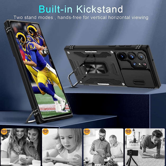 1pc Black For Samsung Galaxy S25 Ultra Phone Cases