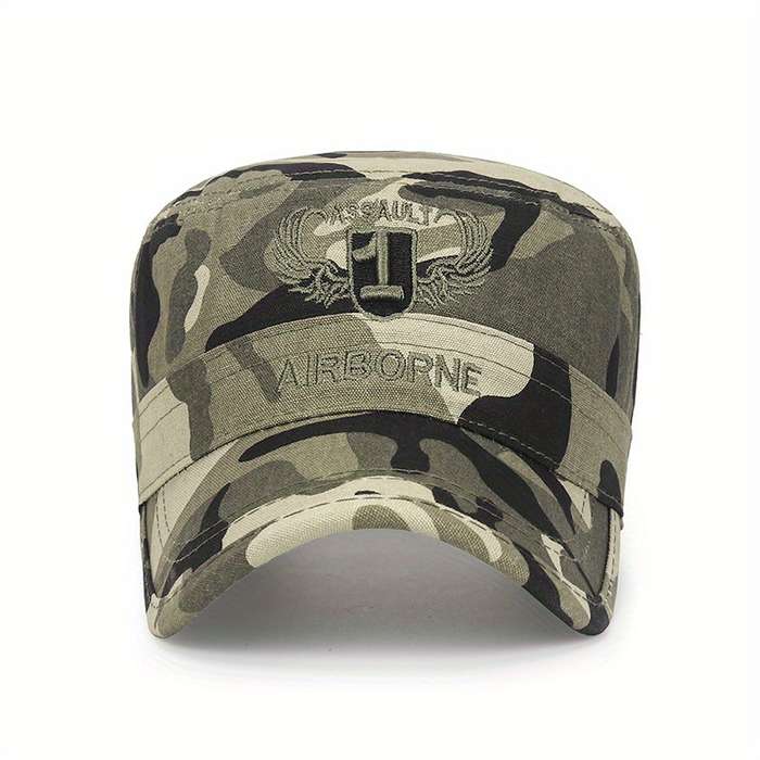1pc Spring And Autumn Camouflage Outdoor Sports Flat Cap For Men And Women Casual Sunshade Cotton