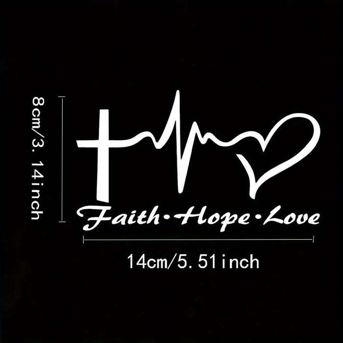 1pc Silvery White Jesus Christian Themed Stickers