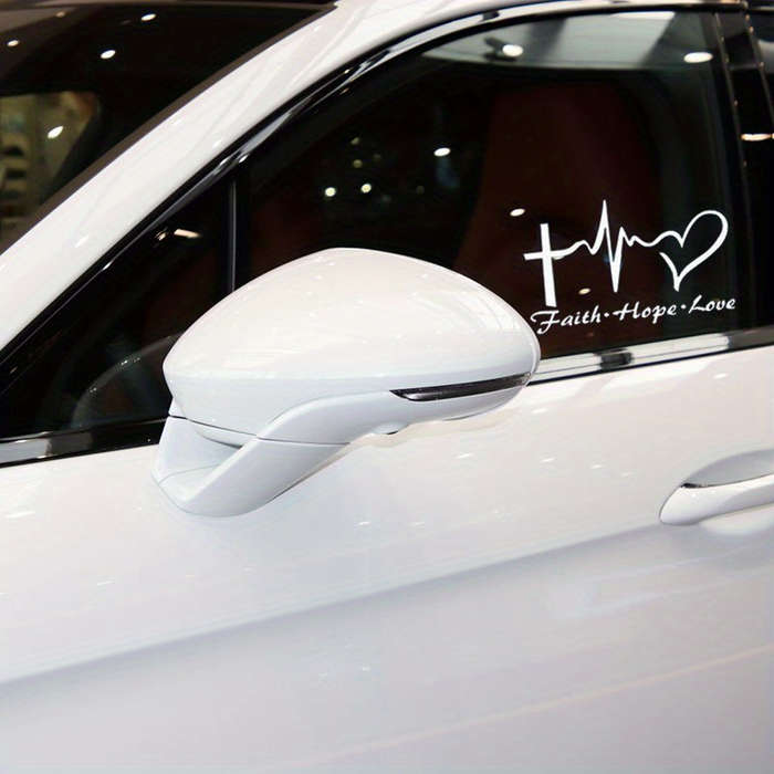 1pc Silvery White Jesus Christian Themed Stickers