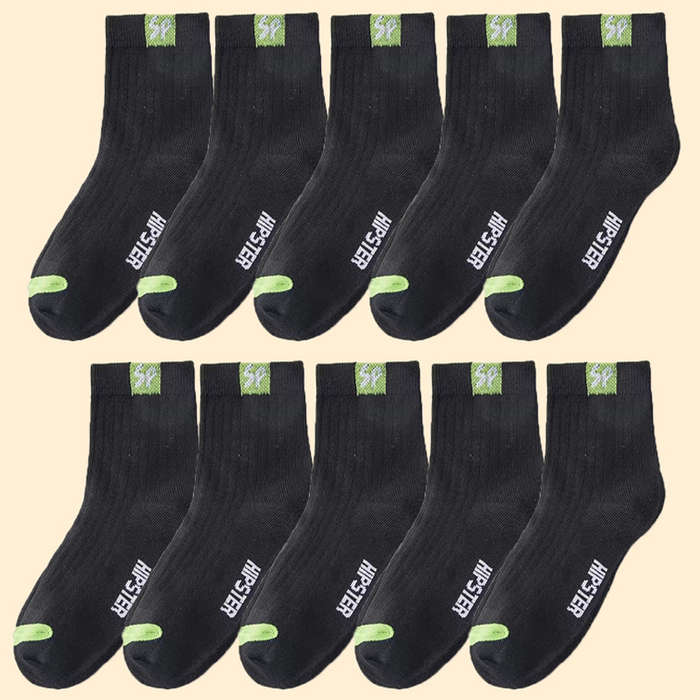 10 Pair Cyan Blue One Size High Elastic Socks