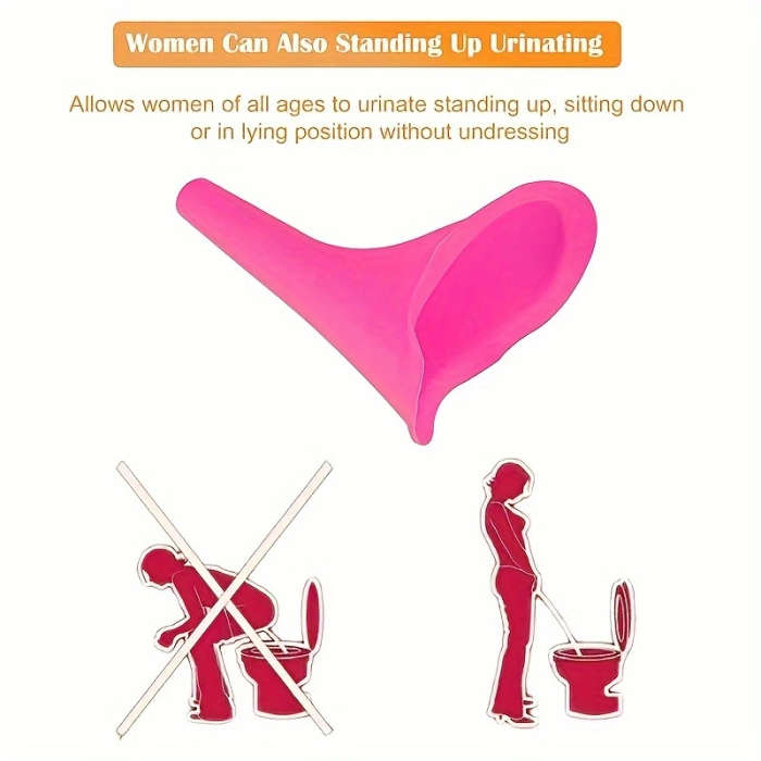 1pc Portable Female Urination Device Women Standing Pee Funnel Reusable Lightweight Emergency Urinal