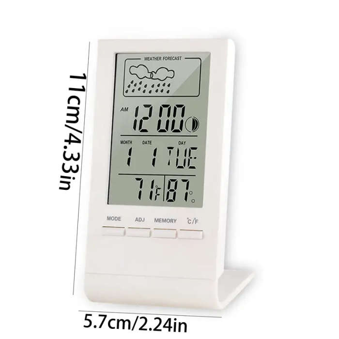1pc Digital Thermometer Hygrometer With Large LCD Display Temperature Humidity Monitor Sensor Calibr