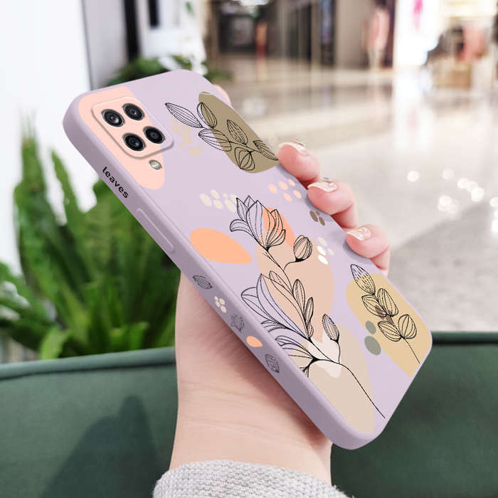 1pc Light Purple For Samsung Galaxy A12 Phone Cases