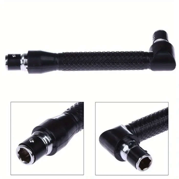 Versatile L Shape Socket Wrench Screwdriver Extension Handle Portable No Power Needed Ideal for