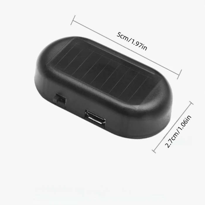 1pc Solar Powered Anti-Theft Car Light USB Rechargeable LED Motion Sensor Interior Decoration 5V Non