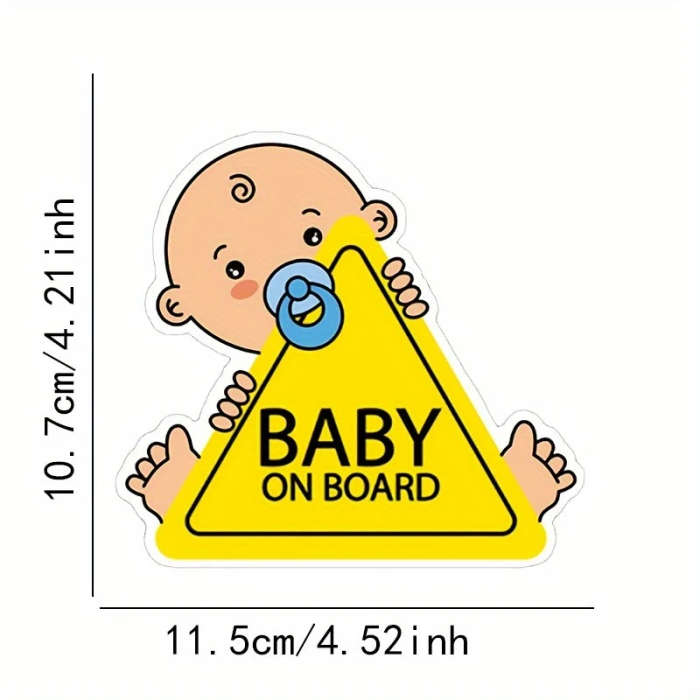 1pc Keep Your Baby Safe On The Road Car Decal Sticker Color sent randomly