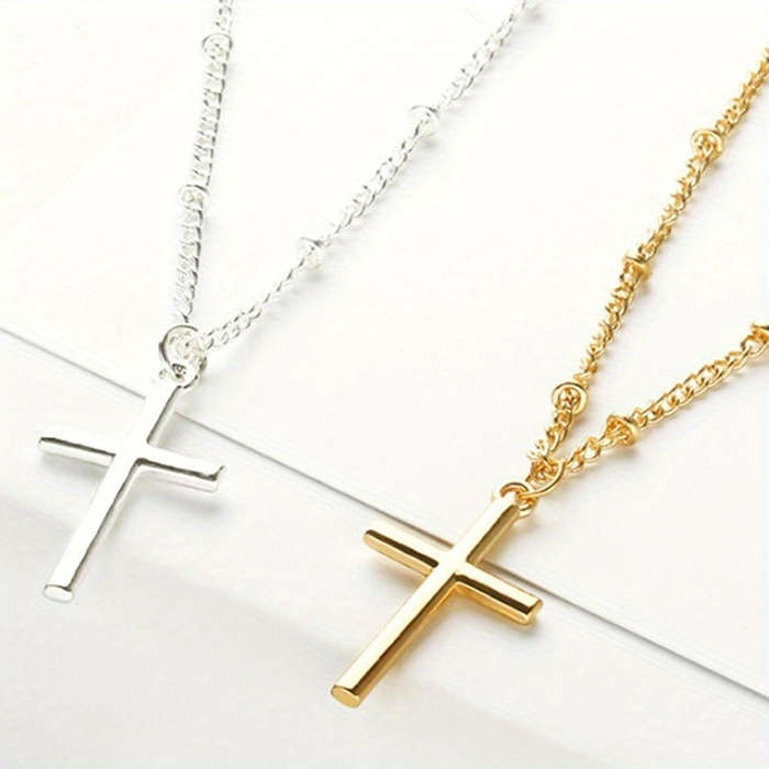 Goldenx2 Add Silveryx2 Jesus Theme Pendant