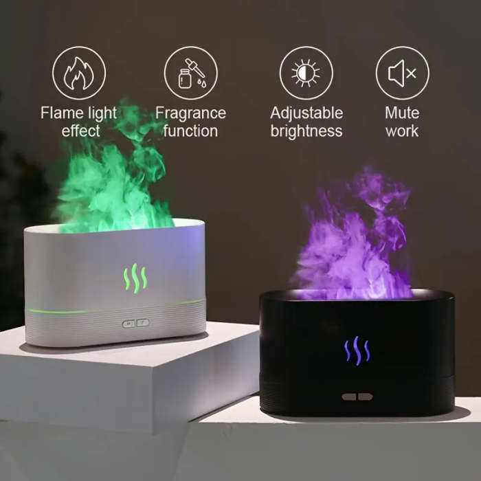 1pc USB-Powered Portable Humidifier with LED Color Changing Lights Cool Mist Aroma Diffuser Ideal fo