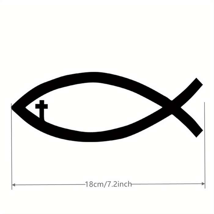 1pc Black Jesus Christian Themed Stickers