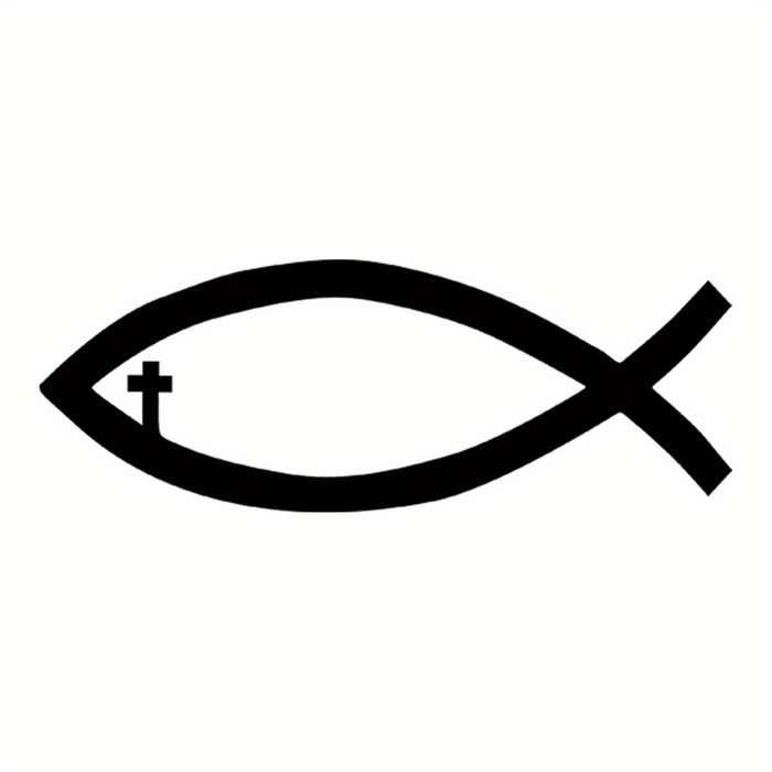 1pc Black Jesus Christian Themed Stickers