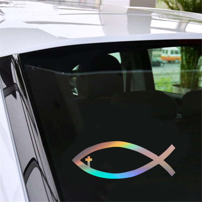 1pc Black Jesus Christian Themed Stickers
