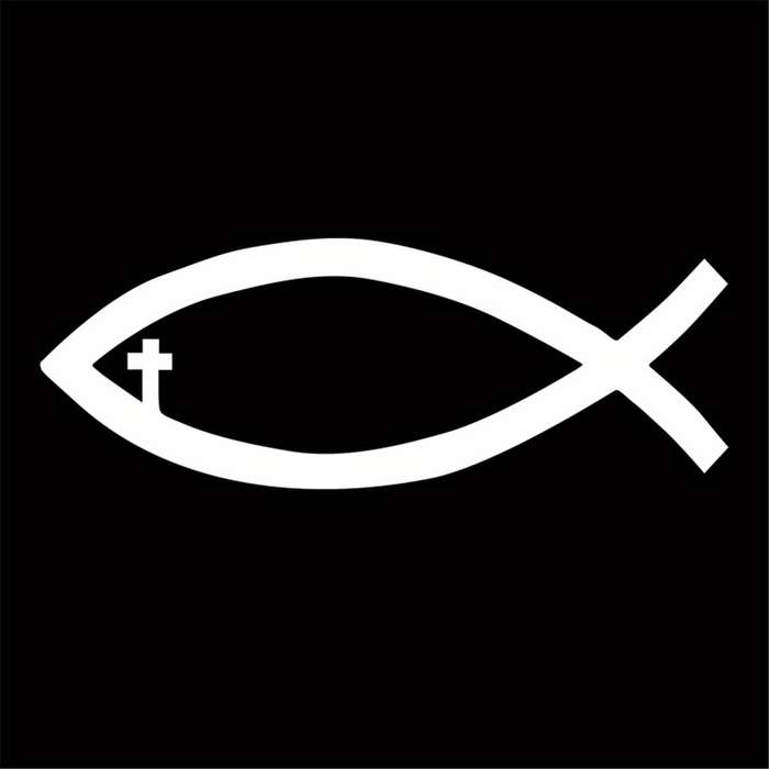 1pc Black Jesus Christian Themed Stickers