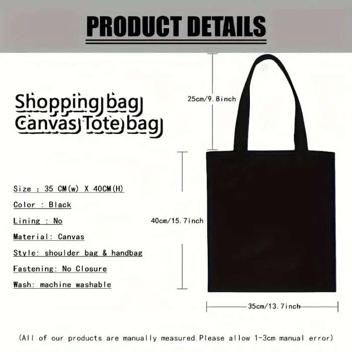 1pc Festive Cat Lying on Bookshelf Tote Bag Casual Large Capacity Shoulder Bag for Commuting and Sho