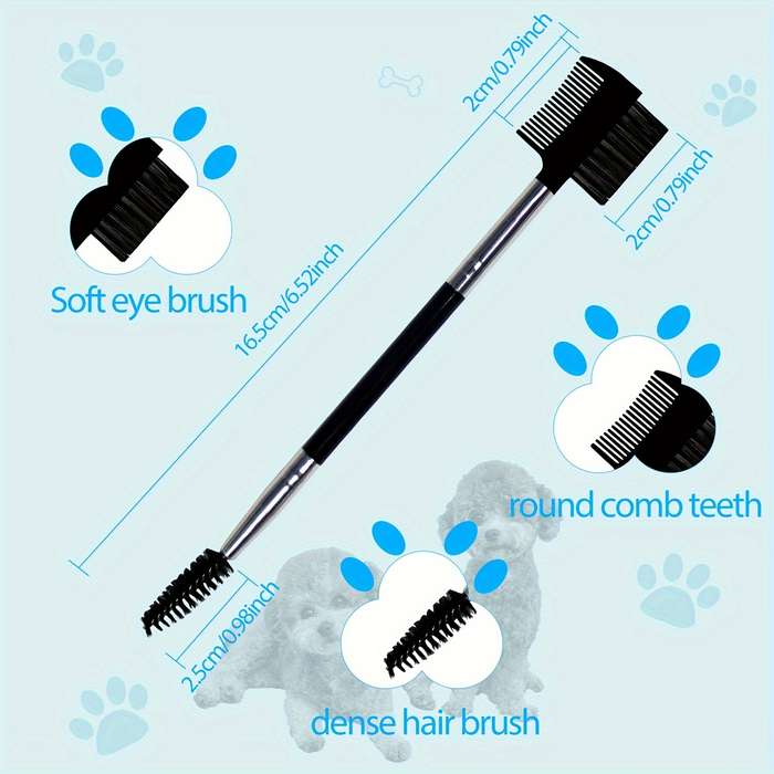 2pcS Black Pet Comb