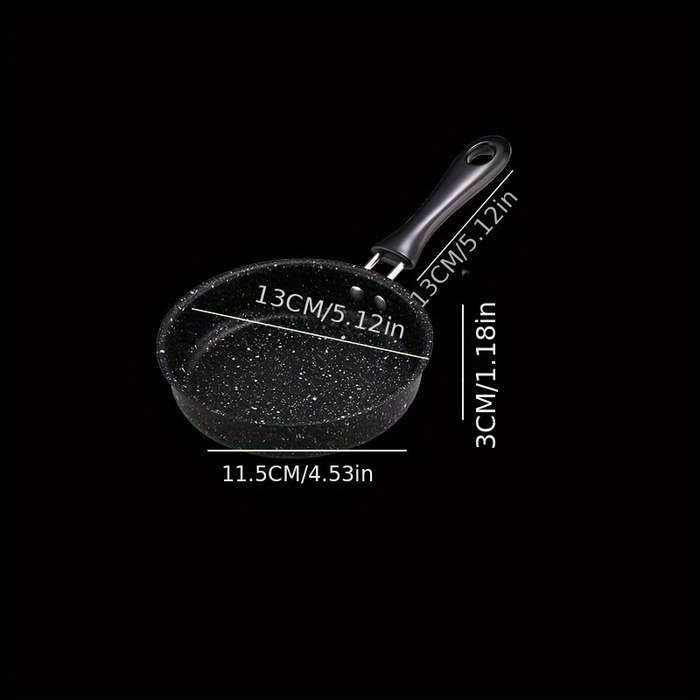 1pc Compact Non-Stick Egg Frying Pan Versatile for Induction Gas Stoves Ideal for Breakfast L