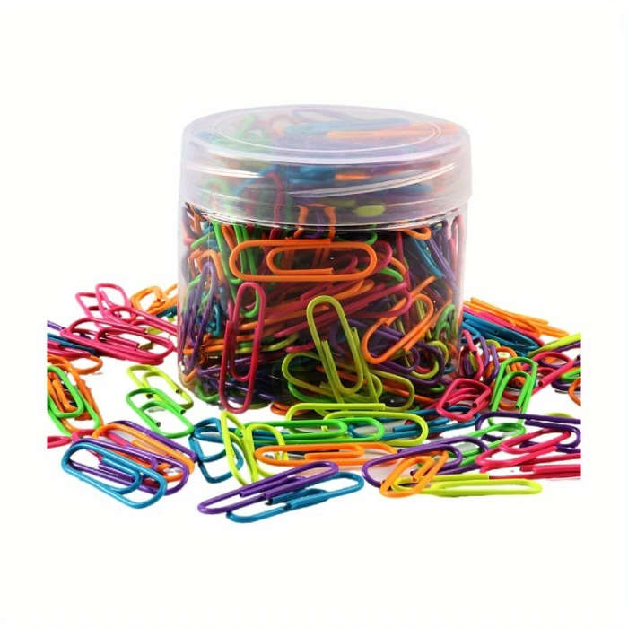 200 Pcs Multi-Color Mini Rust-Proof Stainless Steel Paper Clips