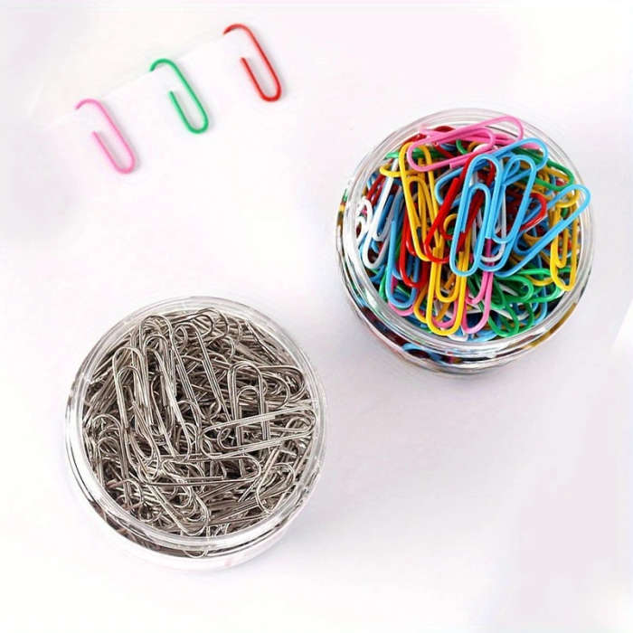200 Pcs Multi-Color Mini Rust-Proof Stainless Steel Paper Clips