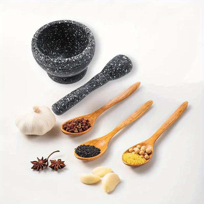 1Set Grinding Bowl Kitchen Garlic Masher Kitchen Peper Crusher Multi-purpose Grinder Home Garli