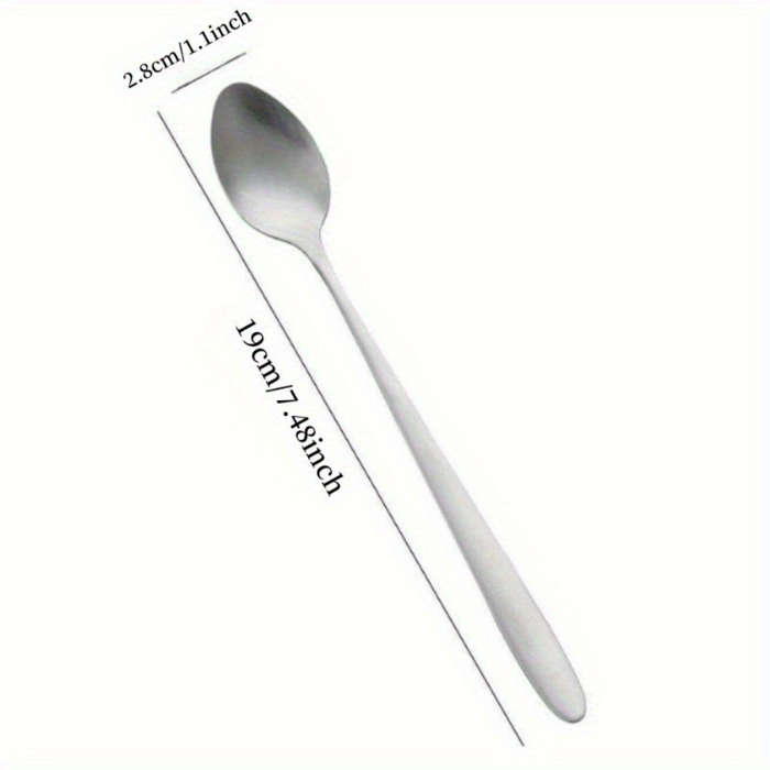 1pc Stainless Steel Slivery Spoon Magic Potion Spoon Funny Hand Stamped Spoon Coffee Spoon