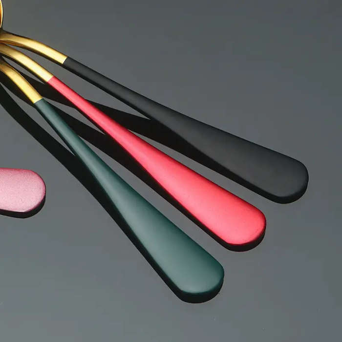 4-Piece Stainless Steel Long-Handled Coffee Spoon