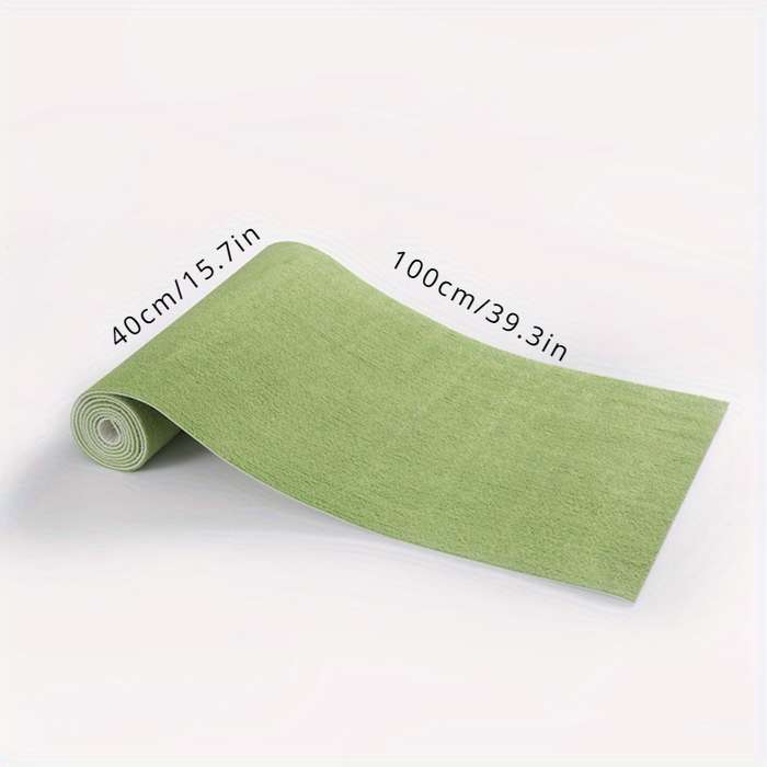 1Pc Bright Green 40x100cm Self Adhesive Carpet Floor Mat