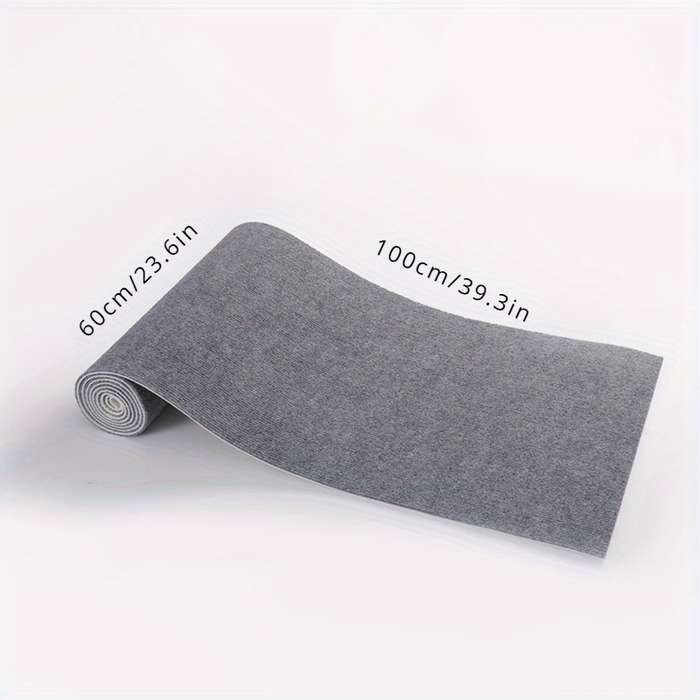 1Pc Brown 30x100cm Self Adhesive Carpet Floor Mat