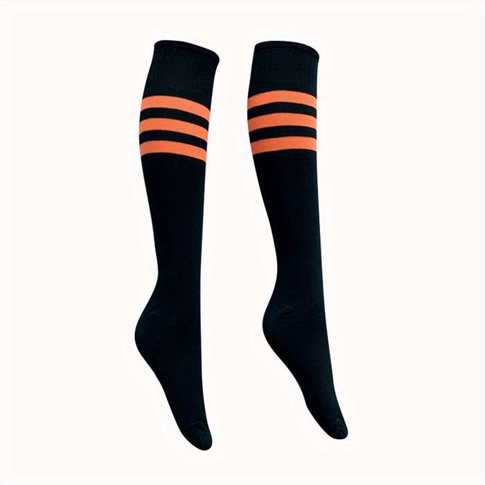 1 Pair Black Orange Edge One Pair One Size Socks
