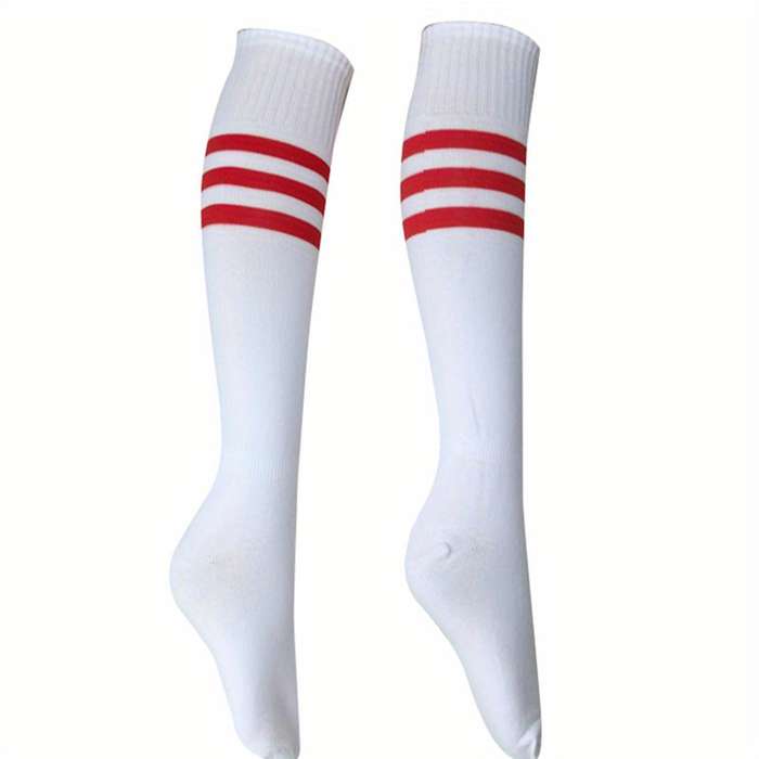 1 Pair White With Yellow Edges One Pair One Size Socks