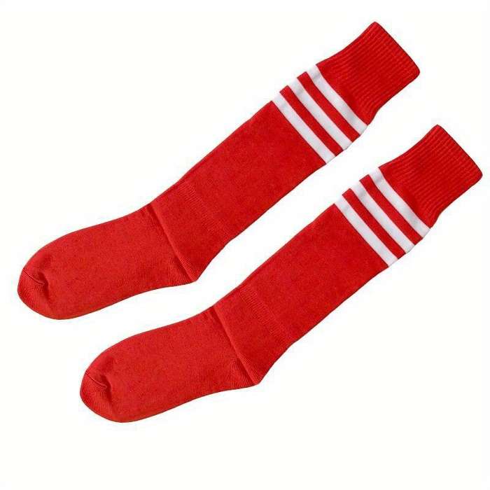1 Pair White With Yellow Edges One Pair One Size Socks