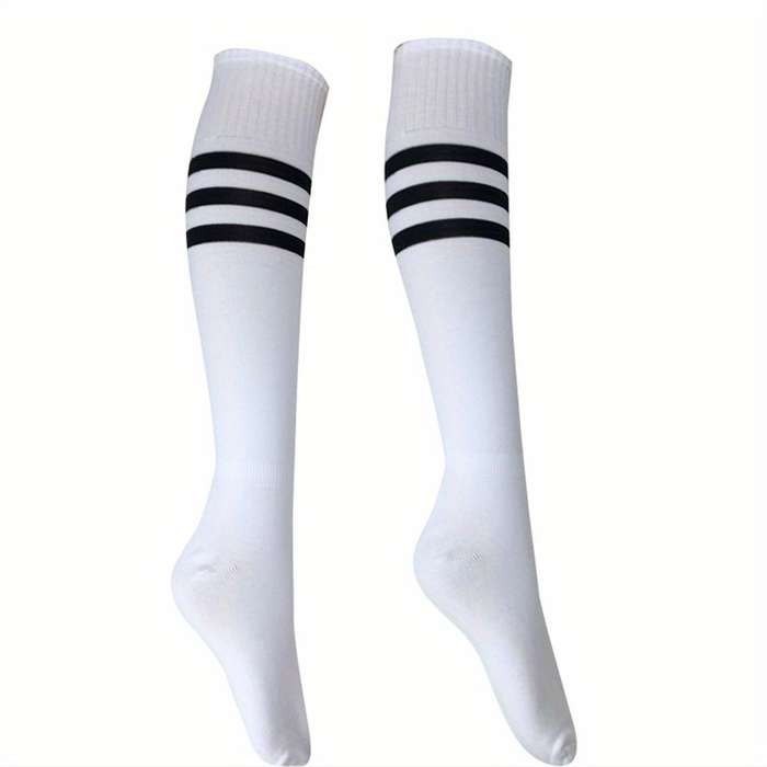 1 Pair White With Yellow Edges One Pair One Size Socks
