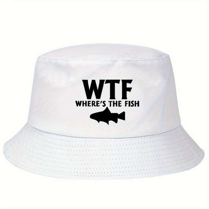 1pc WTF Unisex Bucket Hat for Women Men Cotton Summer Sun Beach Hat Denim Packable Fisherman Cap f