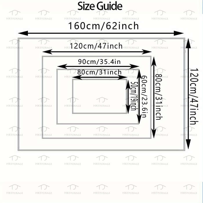 1Pc 50x80cm 19.7x31.5inch Floor Mat