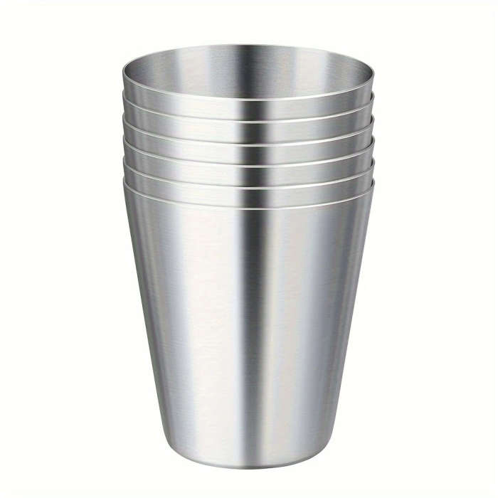 5pcs Stainless Steel Cup Set Sleek Durable 1.01oz Ideal for Outdoor Parties Picnics Travel Includes