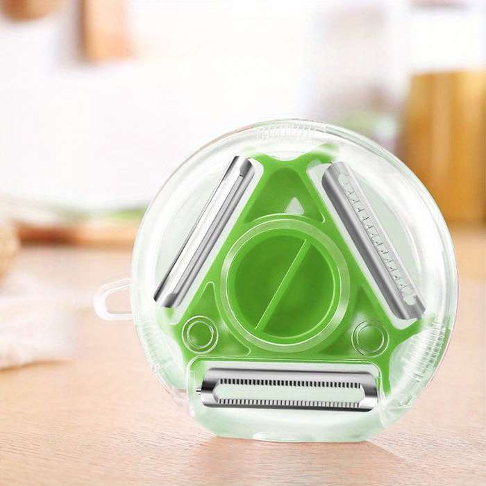 1pc Three-in-One Peeler Kitchen Household Multi-Functional Scraping Potato Grater Chopper Parer Sil