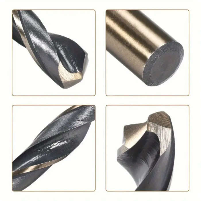 13 Pcs Twist Drill Bits Stainless Steel and Hard Metal